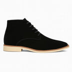 Botín Chukka hombre Kalver negro con cordón frontal y caña alta