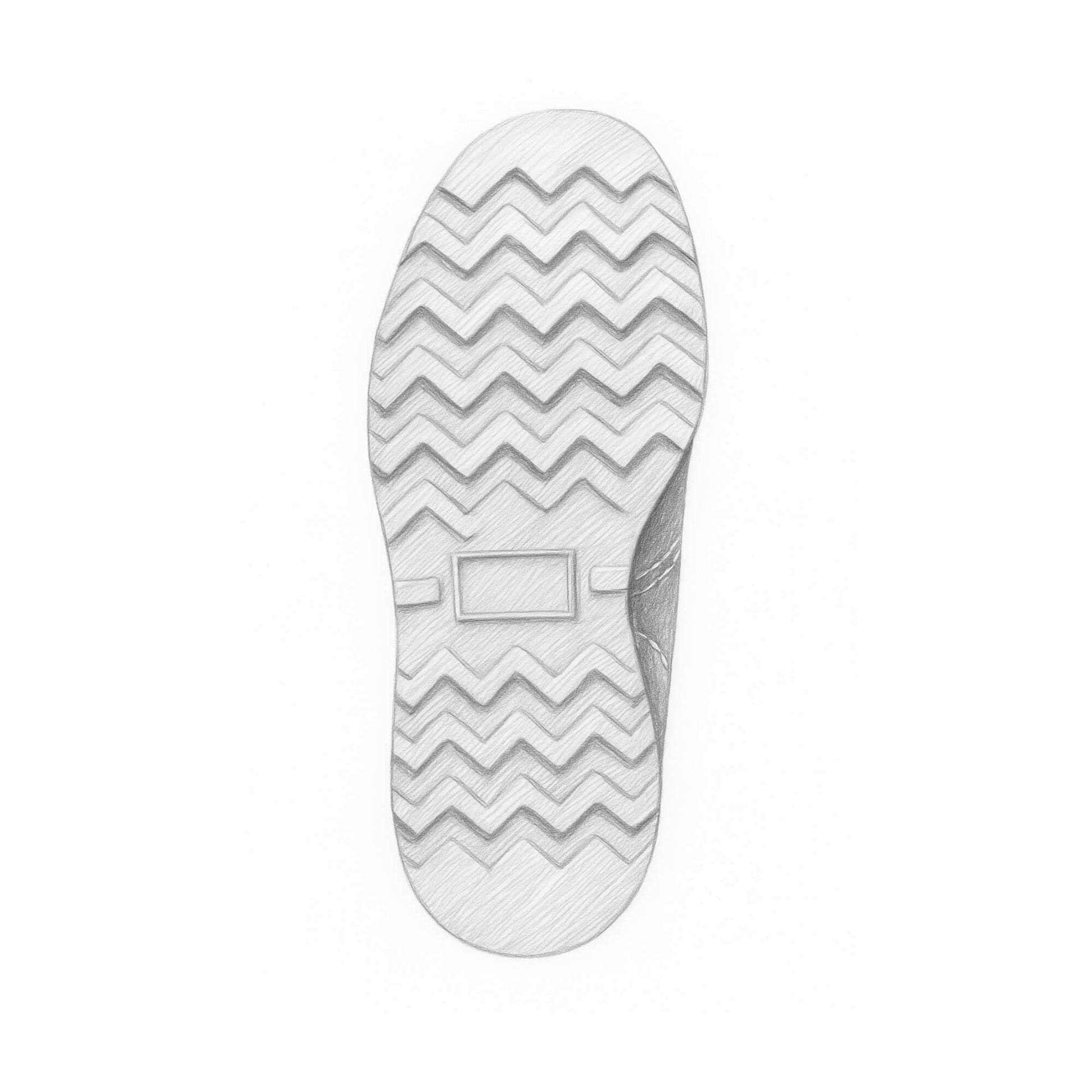 Botín moc 875 de cuero café para hombre, costura moc‑toe y suela de goma vista suela