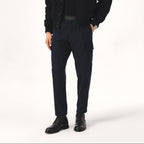 botín de cuero negro Kalver ascenso hombre con estilo brogue y alza interior oculta