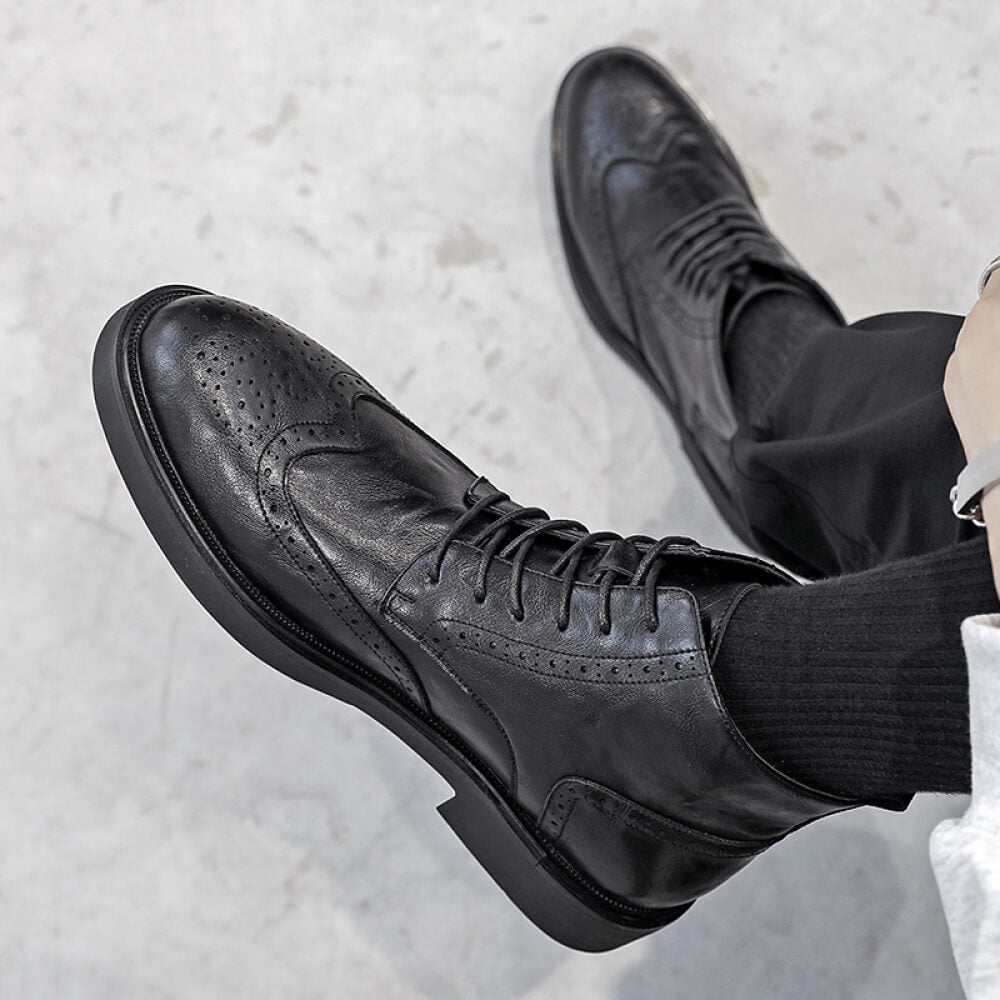botines artesanal kalver asceso hombre color negro
