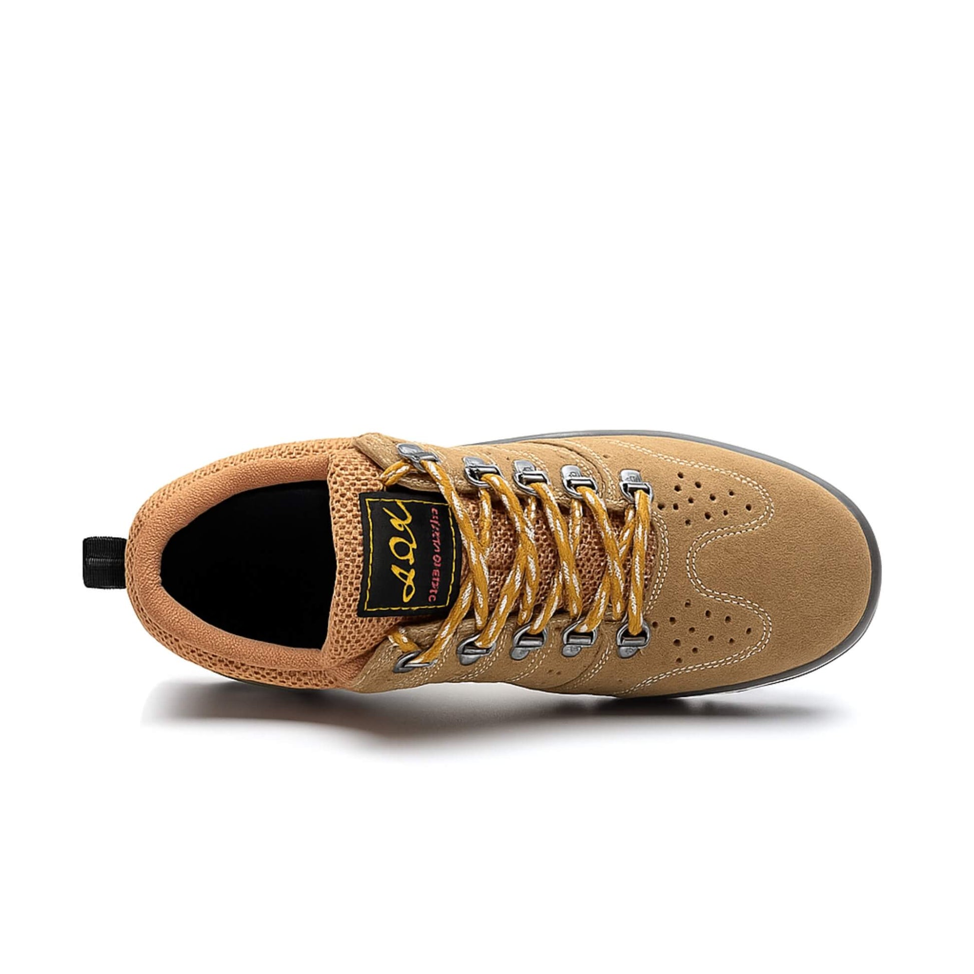 Zapato de seguridad Kalver Arcus 339 beige tipo zapatilla, liviano y transpirable vista arriba