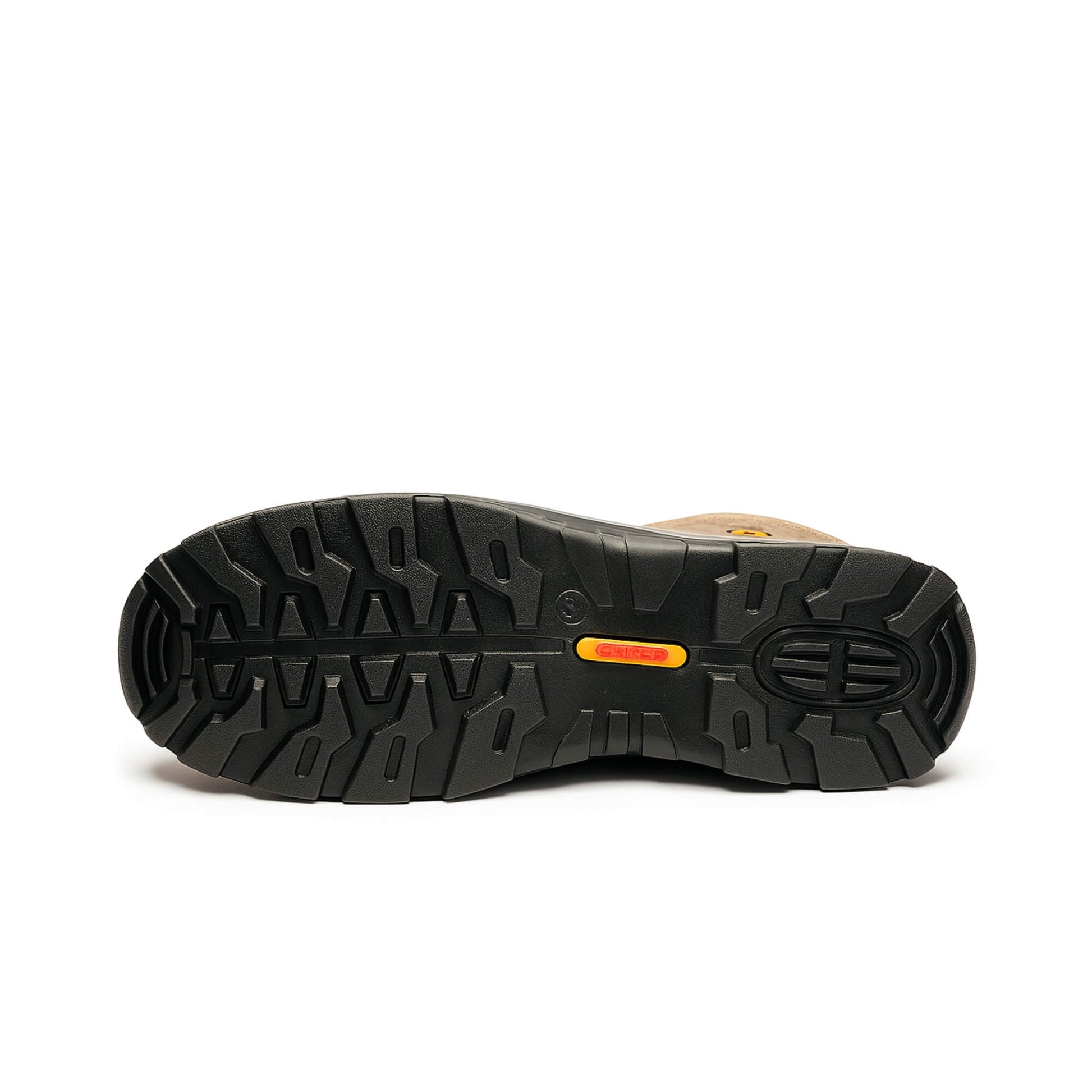 Zapato de seguridad Kalver Arcus 339 beige tipo zapatilla, liviano y transpirable vista suela