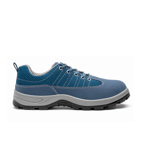 Zapato de seguridad cameleón cómodos modelo 917 unisex con punta reforzada y suela antideslizante de color azúl