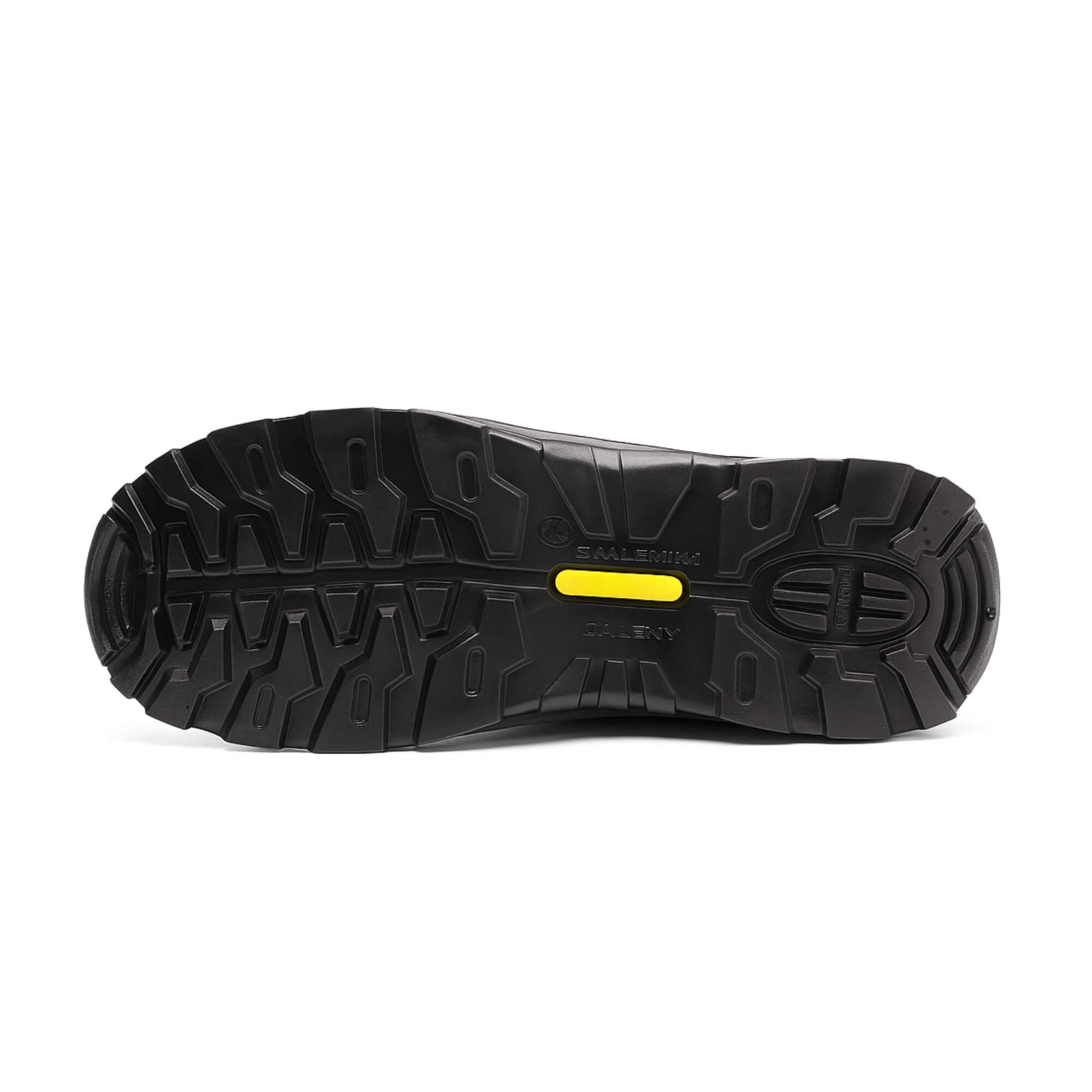 zapato de seguridad Kalver con puntera metálica #803 para trabajo liviano, vista suela en cuero beige