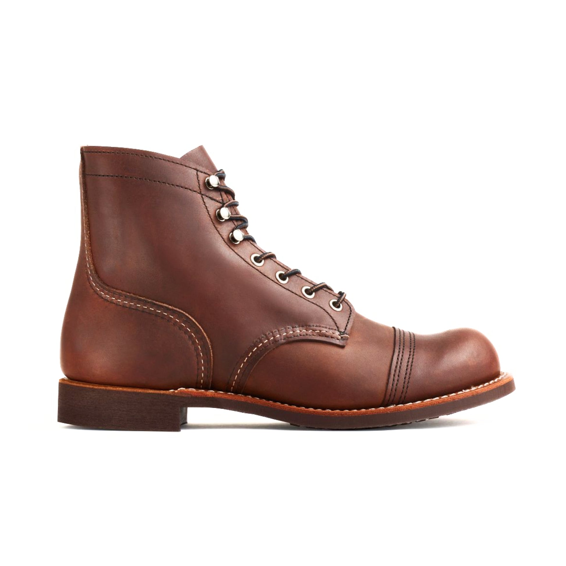 Botín Ranger 8111 de cuero marrón para hombre con suela Vibram antideslizante