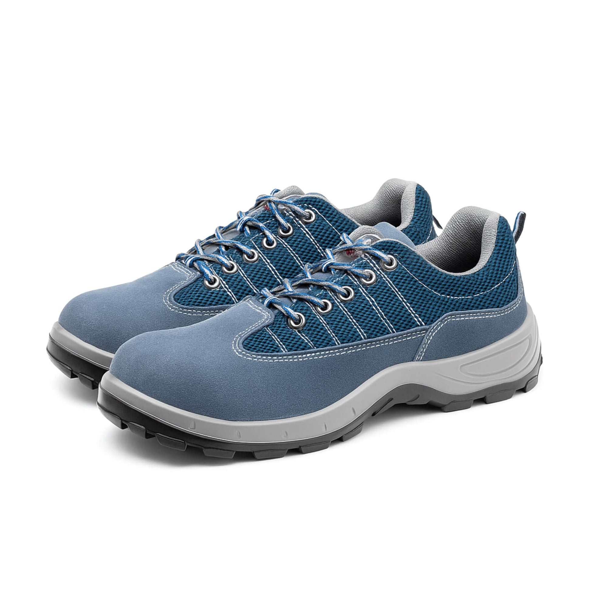 par zapatos de seguridad Kalver Cameleón 917 azul con punta de acero y diseño liviano