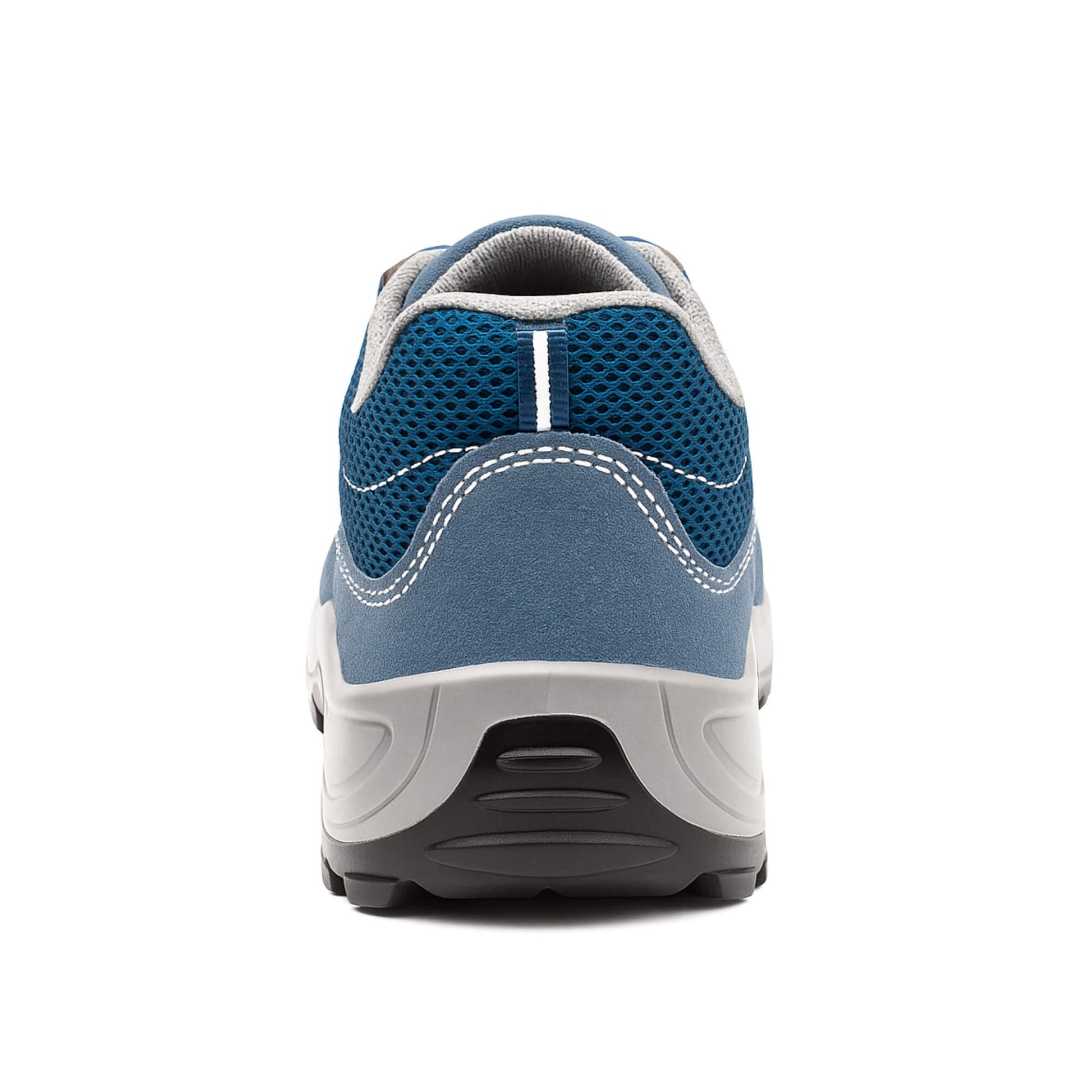 Zapato de seguridad Kalver Cameleón 917 azul con punta de acero y diseño liviano vista trasera