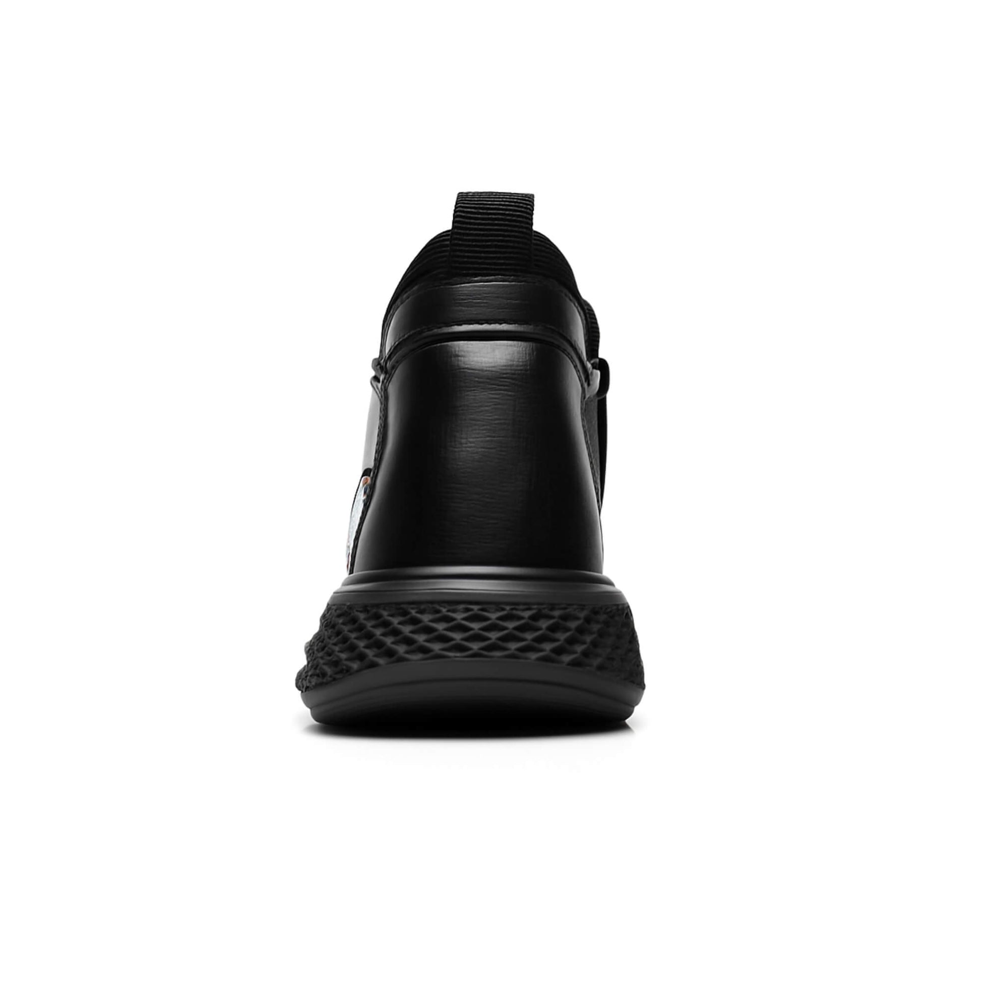 zapato de seguridad slip-on Kalver negro unisex 182, Punta de acero y antiperforación vista trasera