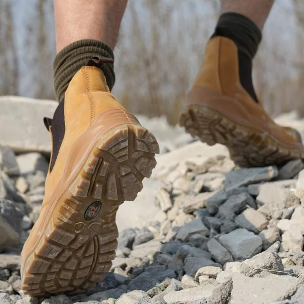 Suela de zapato de seguridad Kalver para hombre con diseño antideslizante de tracción extrema