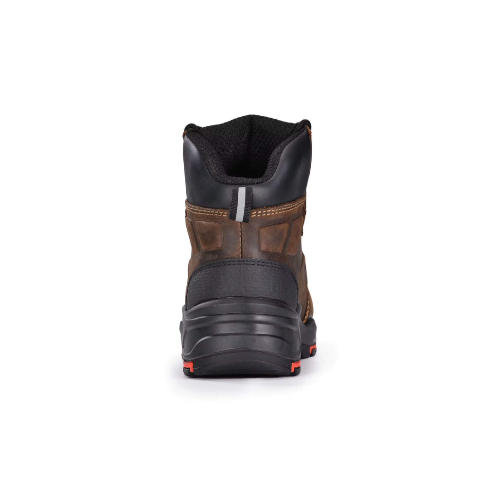 Zapatos de seguridad Kalver M-8552 Tank vista trasera, tirador para calzar y acolchado de tobillo