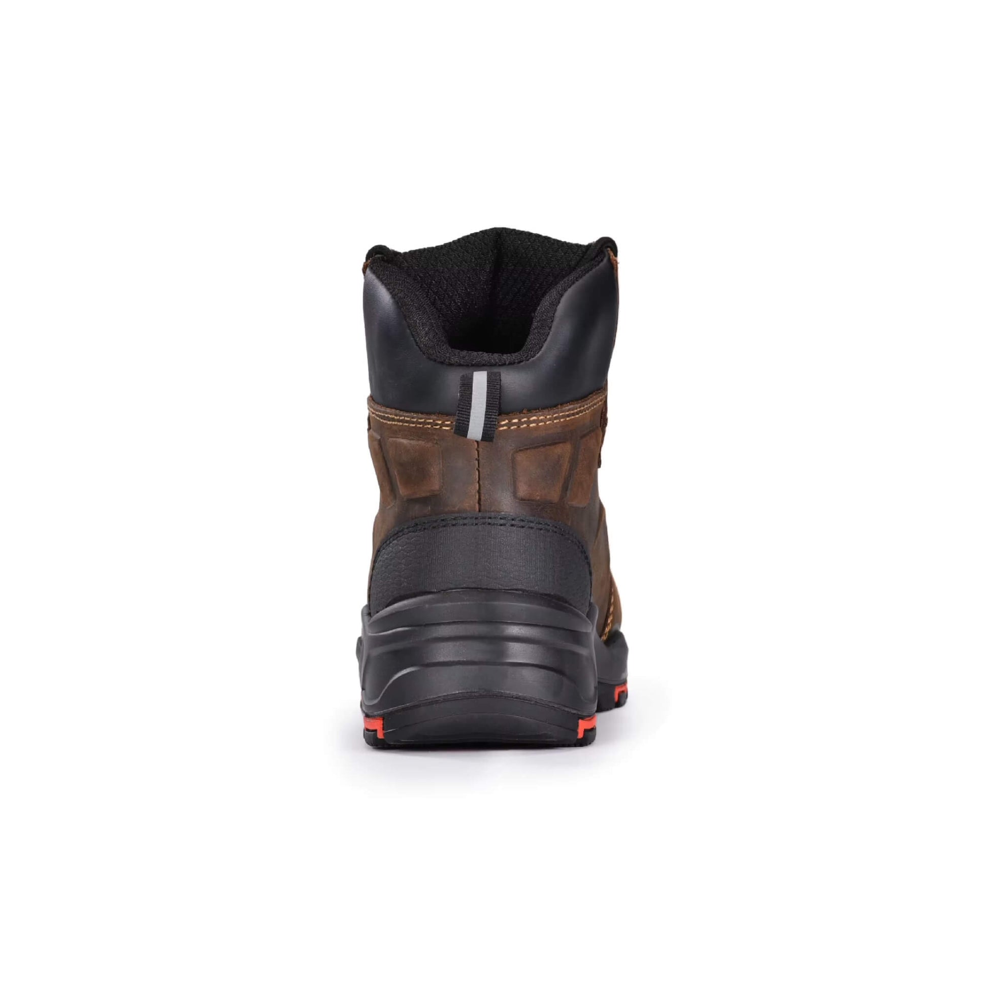 Zapatos de seguridad Kalver M-8552 Tank vista trasera, tirador para calzar y acolchado de tobillo